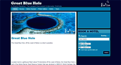 Desktop Screenshot of greatbluehole.net